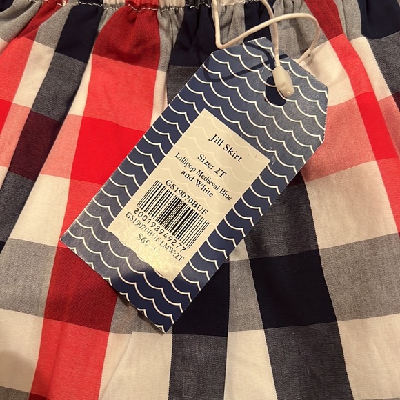 Classic Prep (CPC) Jill navy, white and red preppy plaid skirt
Size 2T - Picture 3 of 5